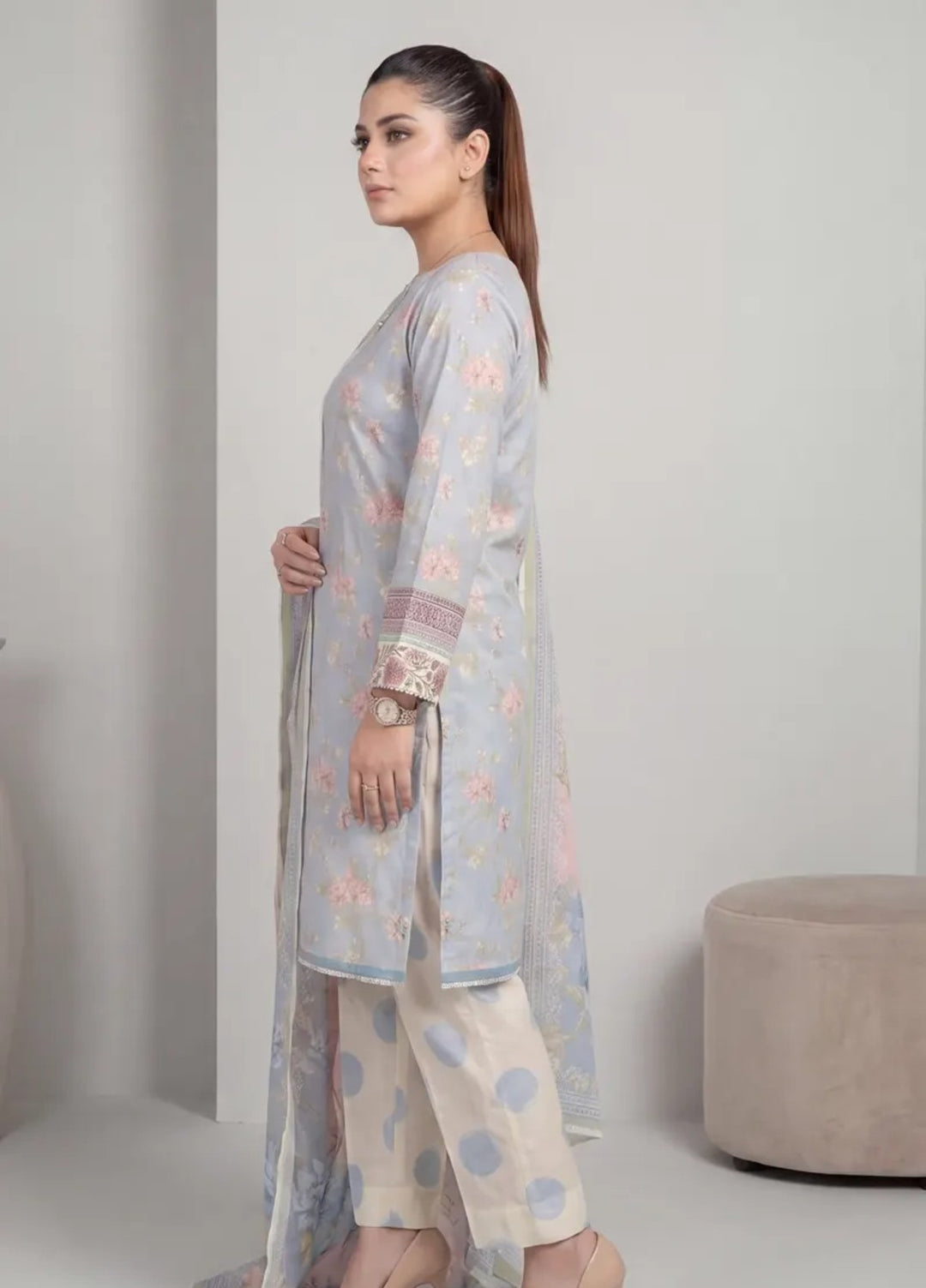 Salitex Unstitched Printed Lawn 3 Piece Suit SUNS8IN1163 Casual Collection