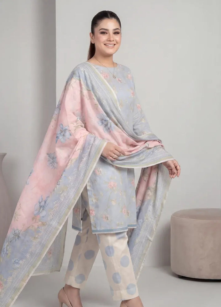 Salitex Unstitched Printed Lawn 3 Piece Suit SUNS8IN1163 Casual Collection