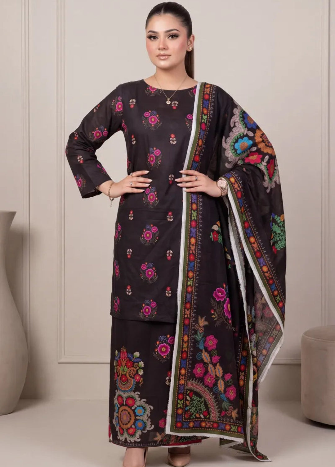 Salitex Unstitched Printed Lawn 3 Piece Suit SUNS8IN1157 Casual Collection