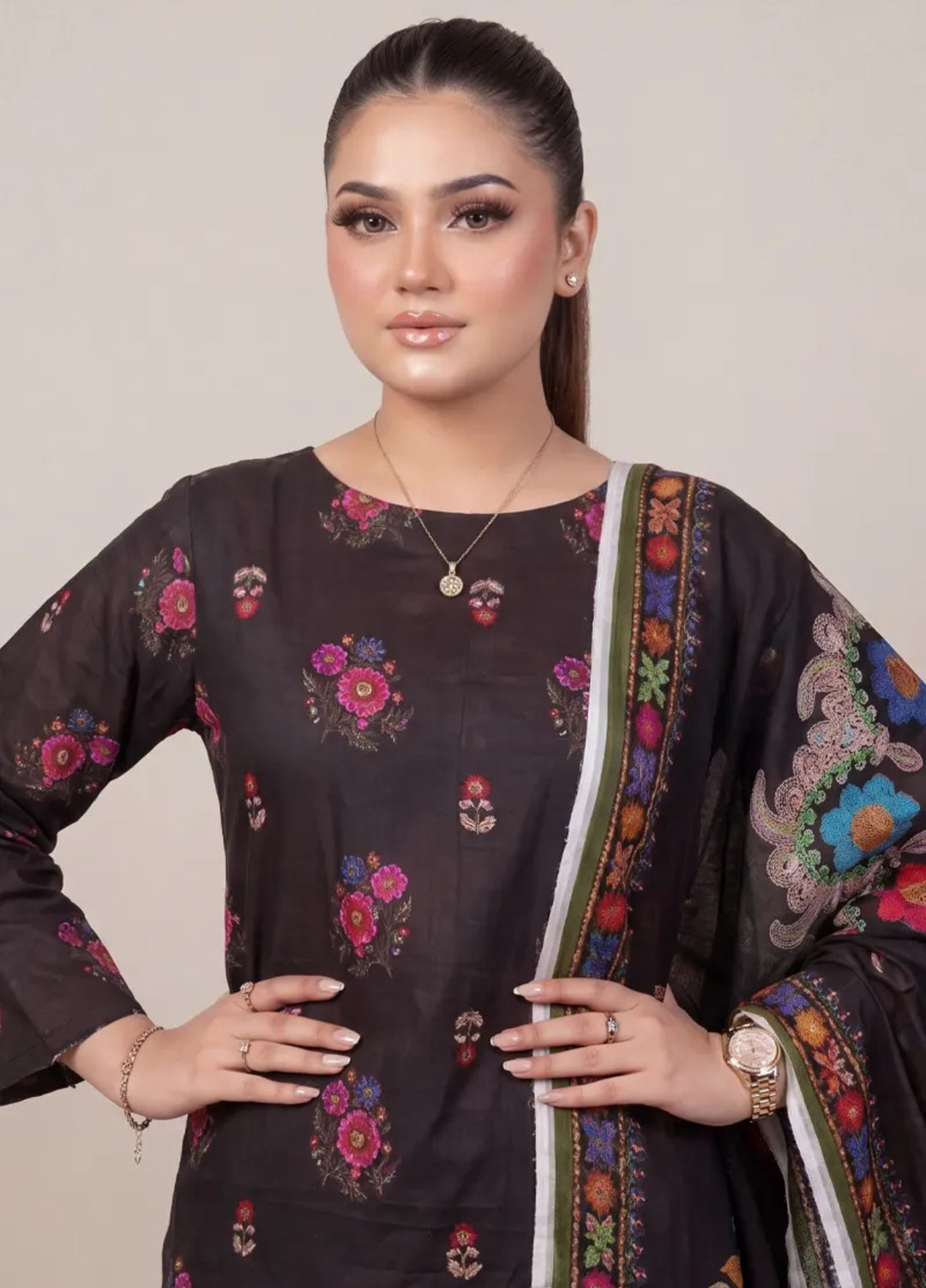 Salitex Unstitched Printed Lawn 3 Piece Suit SUNS8IN1157 Casual Collection