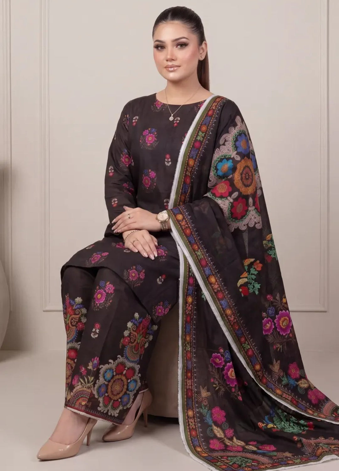 Salitex Unstitched Printed Lawn 3 Piece Suit SUNS8IN1157 Casual Collection