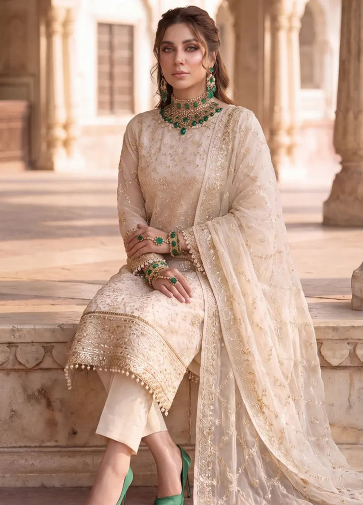Salitex Women Unstitched Embroidered Cotton Net 3 Piece Suit SUNS8JI503 Festive Collection