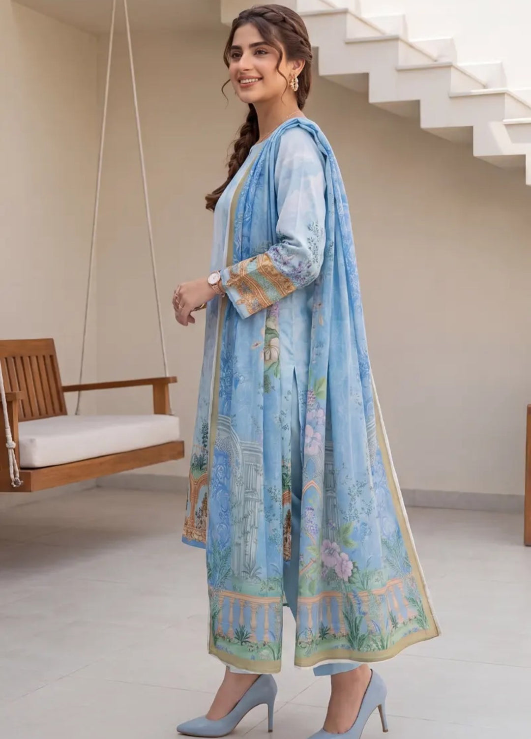 Salitex Unstitched Printed Lawn 3 Piece Suit SUNS8IN1147 Casual Collection