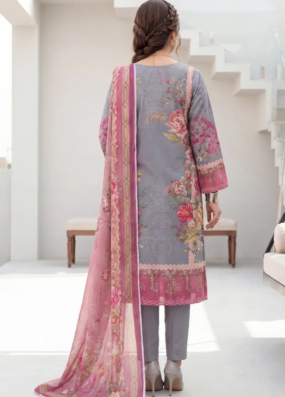 Salitex Unstitched Printed Lawn 3 Piece Suit SUNS8IN1148 Casual Collection