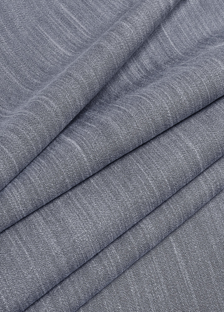 Fabrich Mens Unstitched Textured Blended Cotton 2 Piece Suit Silver Casual Collection
