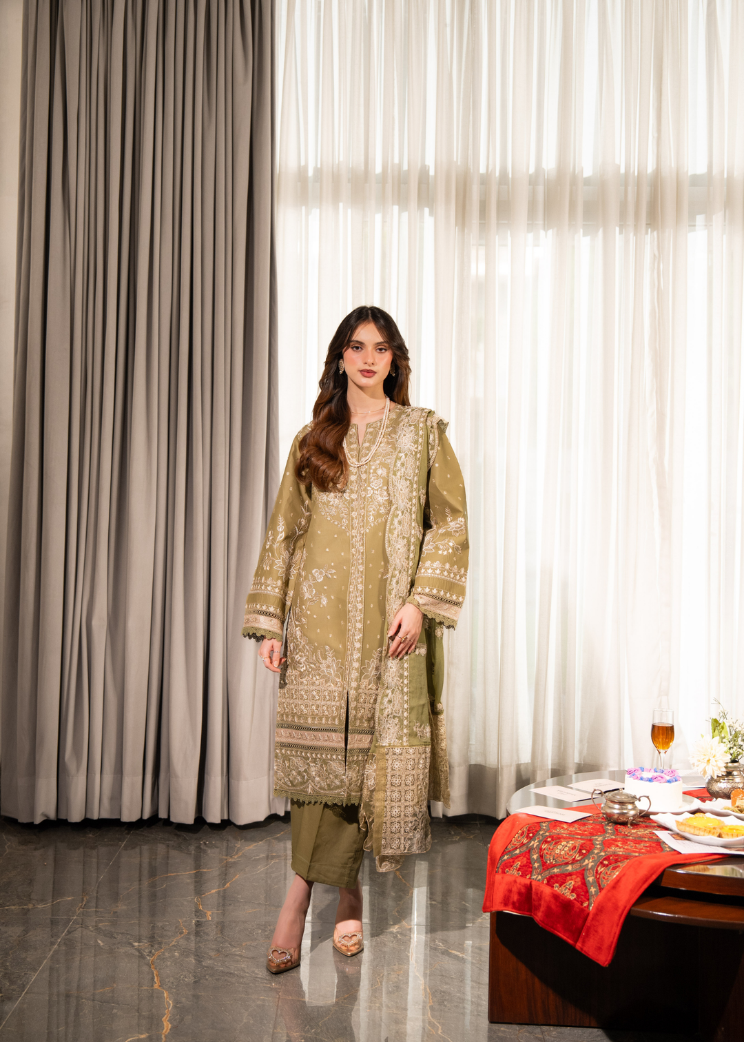 Aria By Meerak RTW Embroidered Lawn 3 Piece Suit Ayaal Festive Collection