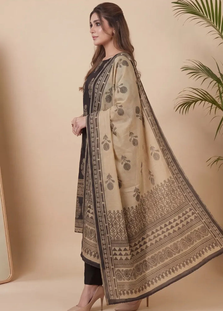 Salitex Unstitched Printed Jacquard 3 Piece Suit WP7L3PBC515 Casual Collection