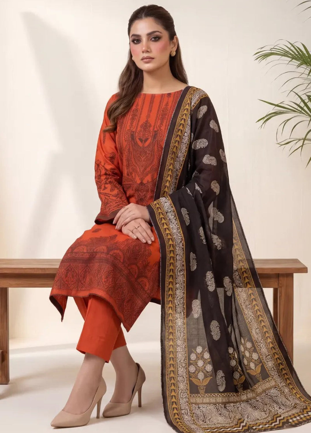 Salitex Unstitched Printed Jacquard 3 Piece Suit WP7L3PBC511 Casual Collection