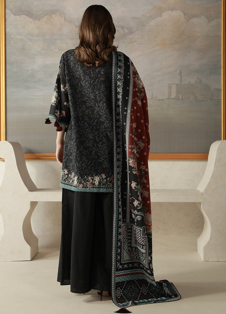 Sahar Unstitched Printed Khaddar 3 Piece Suit Duskelle Winter Collection