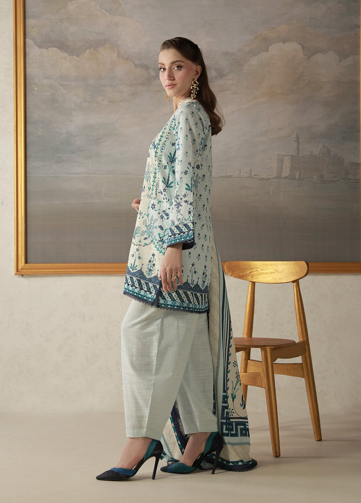 Sahar Unstitched Printed Khaddar 3 Piece Suit Fernel Winter Collection