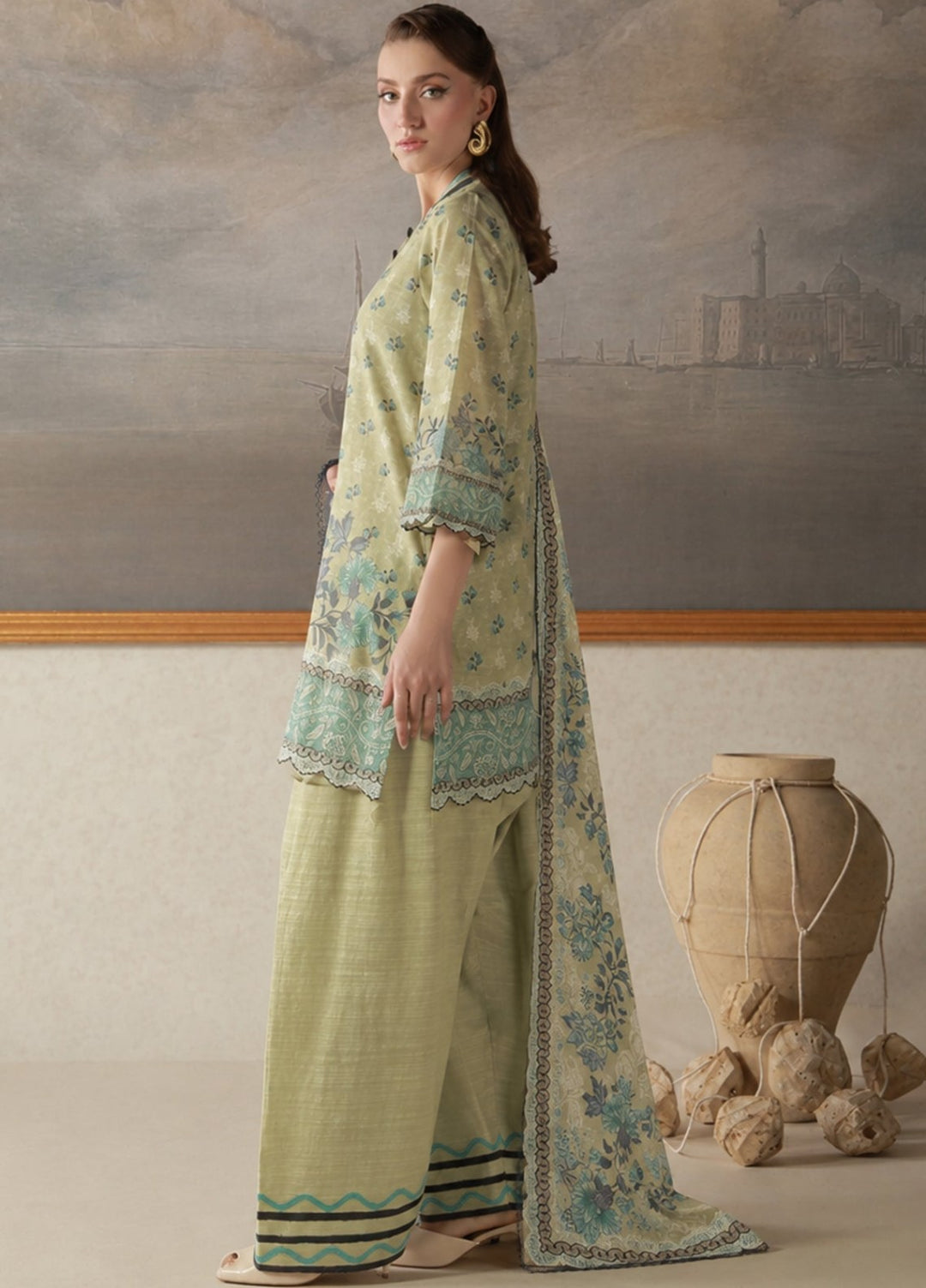 Sahar Unstitched Printed Khaddar 3 Piece Suit Eirwen Winter Collection