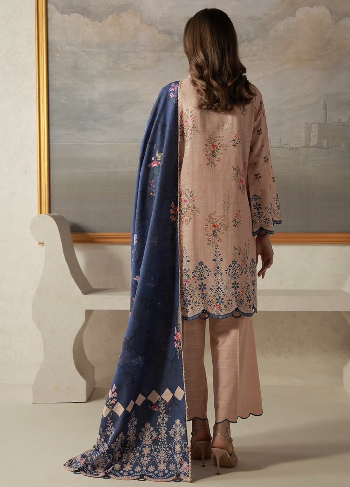 Sahar Unstitched Printed Khaddar 3 Piece Suit Oakenne Winter Collection