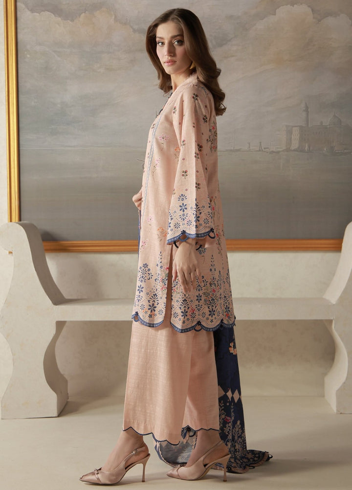 Sahar Unstitched Printed Khaddar 3 Piece Suit Oakenne Winter Collection