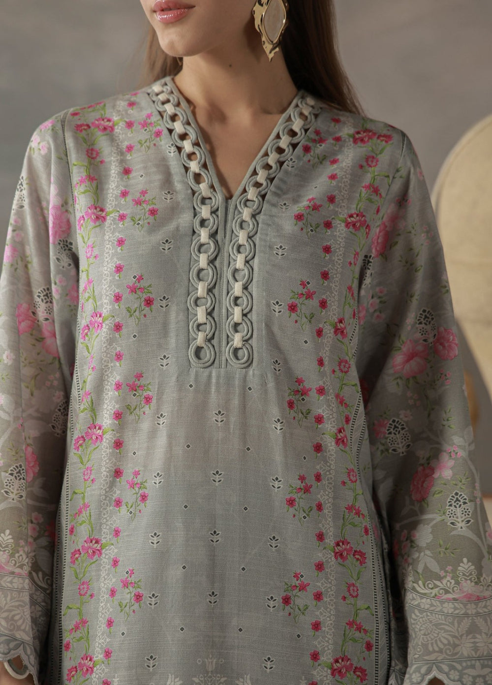 Sahar Unstitched Printed Khaddar 3 Piece Suit Mauvelle Winter Collection