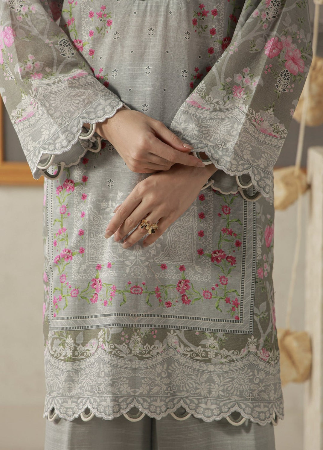 Sahar Unstitched Printed Khaddar 3 Piece Suit Mauvelle Winter Collection