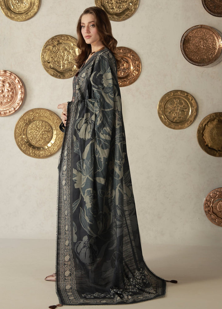 Sahar Unstitched Printed Khaddar 3 Piece Suit Cendreva Winter Collection