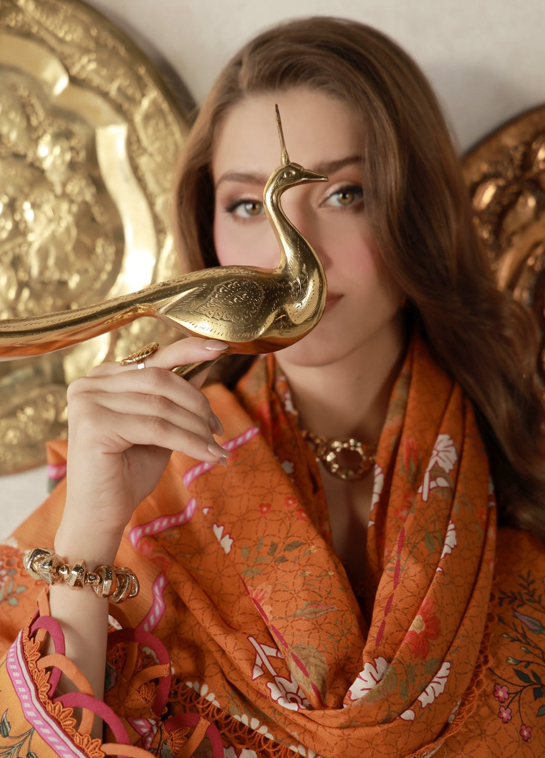 Sahar Unstitched Printed Khaddar 3 Piece Suit Aubrelle Winter Collection