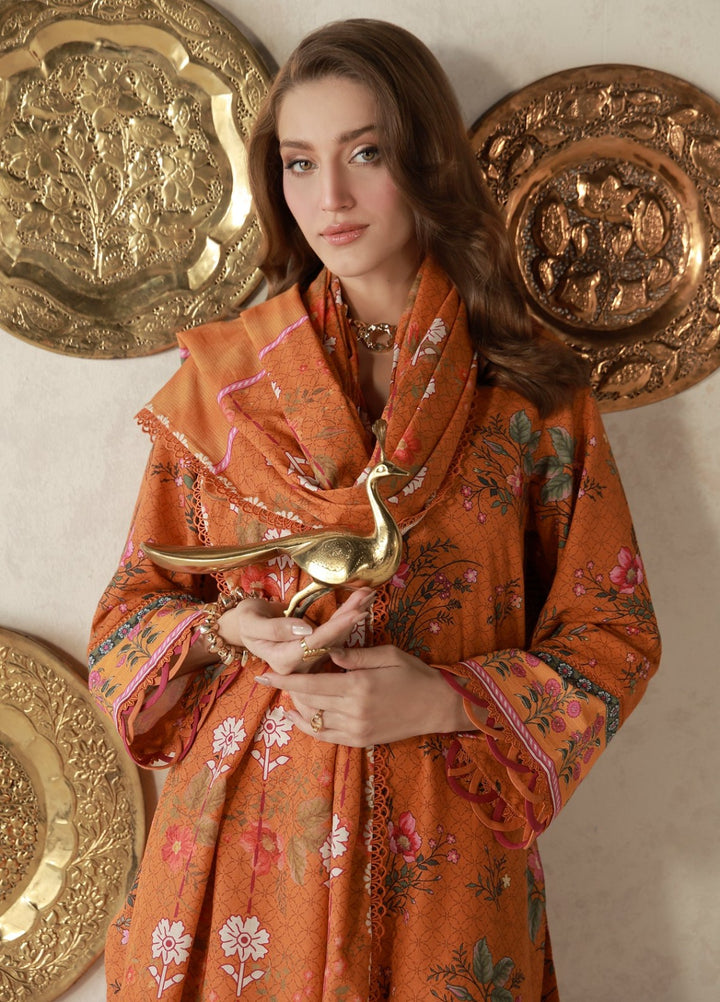Sahar Unstitched Printed Khaddar 3 Piece Suit Aubrelle Winter Collection