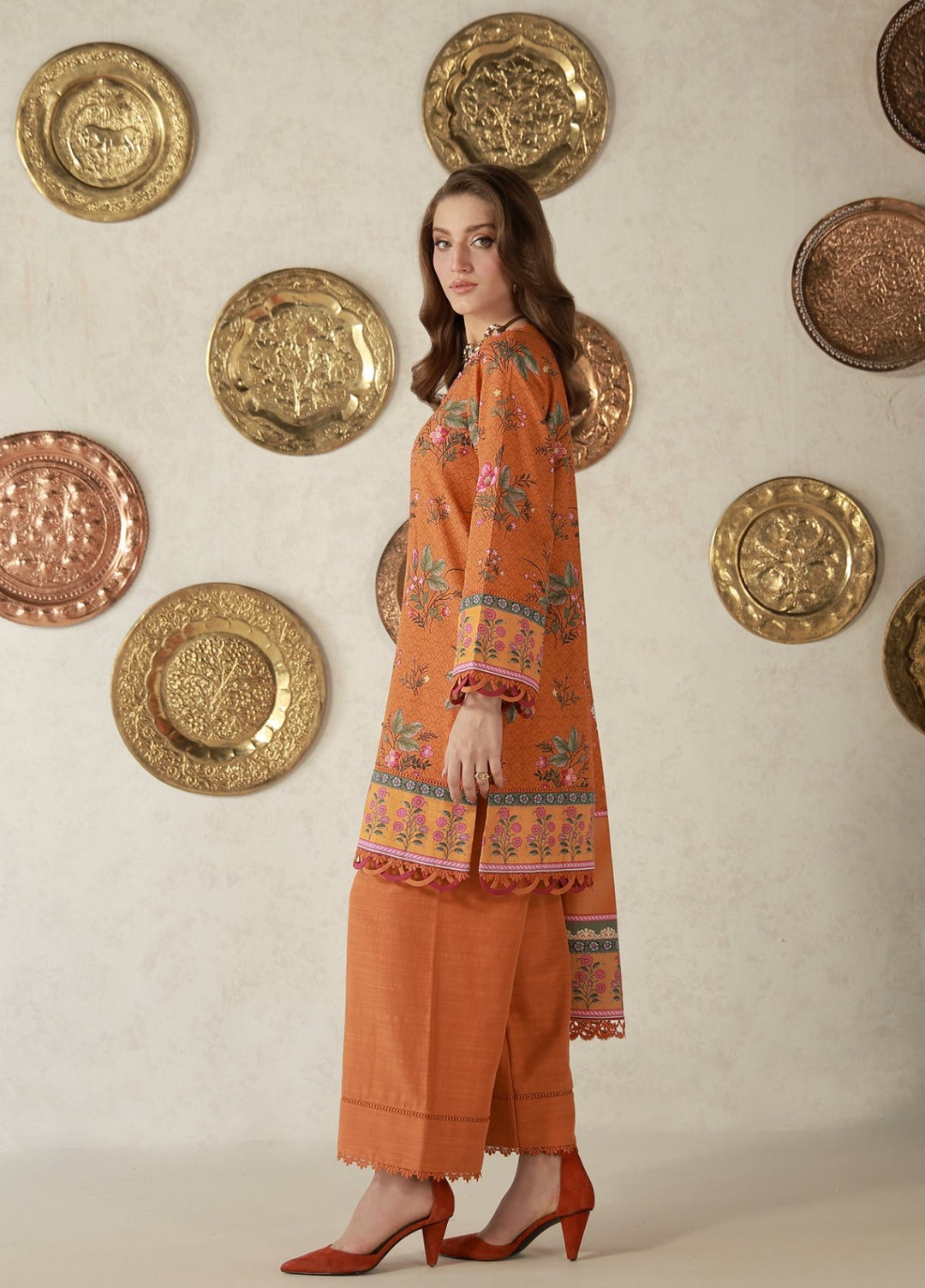 Sahar Unstitched Printed Khaddar 3 Piece Suit Aubrelle Winter Collection