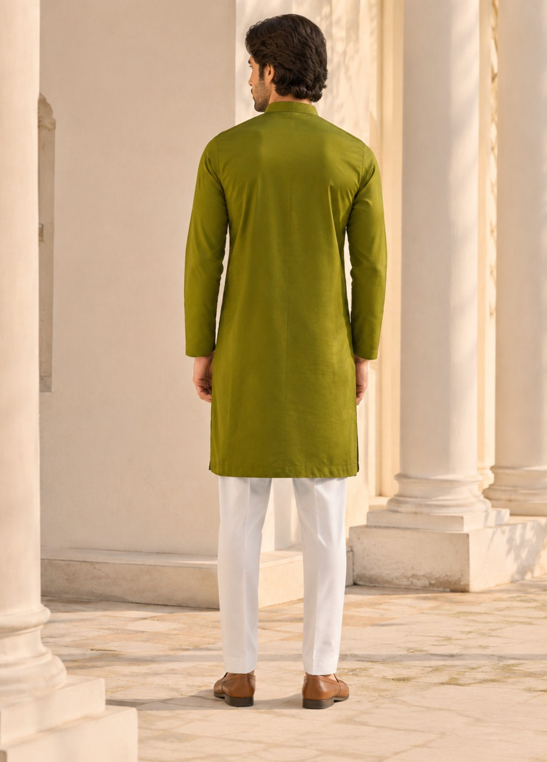 TGM Mens RTW Chikankari Chikankari Kurta Pajama Suit Vian Green Festive Collection