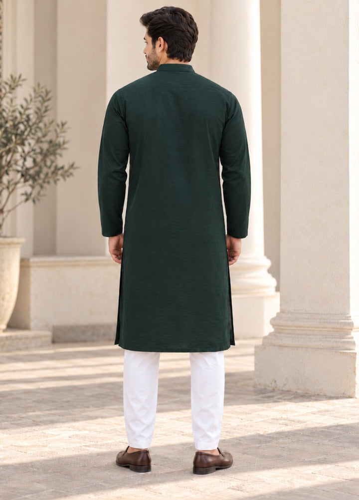 TGM Mens RTW Chikankari Chikankari Kurta Pajama Suit Vian Forest Festive Collection