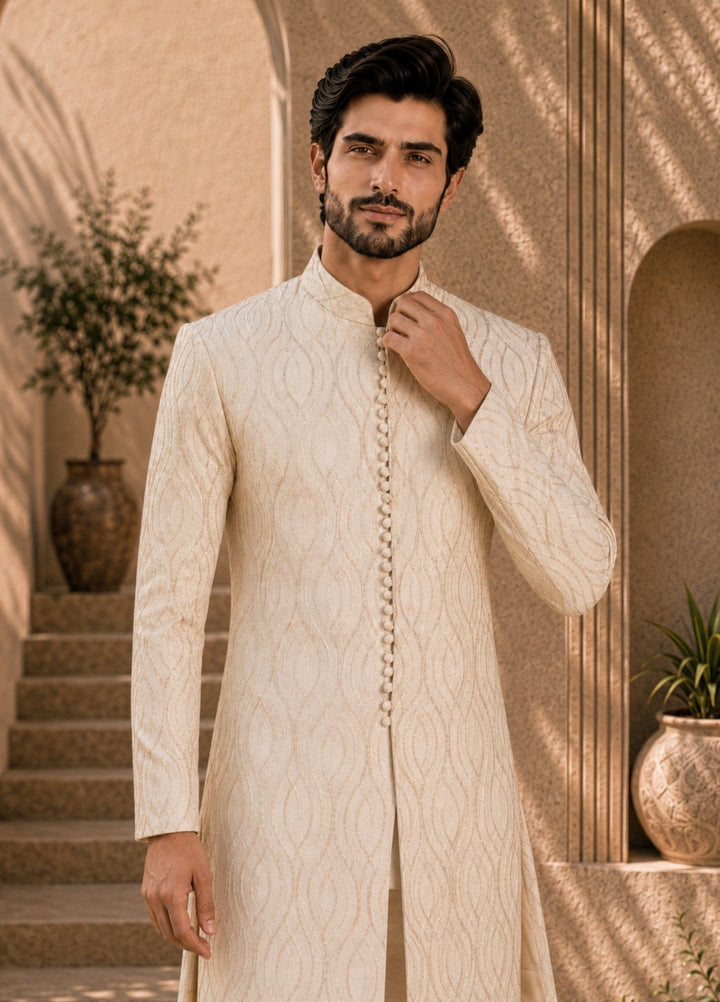 TGM Mens RTW Chikankari Chikankari Kurta Pajama Suit Royan Pearl Festive Collection