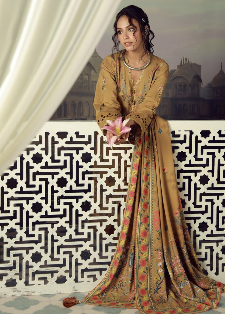 Sahar Unstitched Printed Viscose 3 Piece Suit Saffrienne Winter Collection