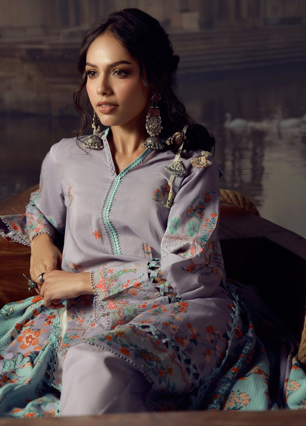 Sahar Unstitched Printed Viscose 3 Piece Suit Avenelle Winter Collection