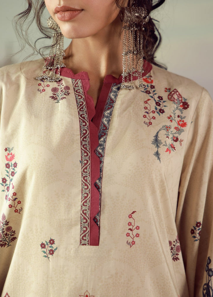 Sahar Unstitched Printed Viscose 3 Piece Suit Burgelune Winter Collection