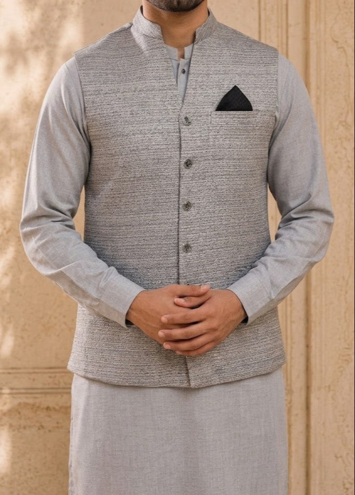 TGM Mens RTW Textured Blended Cotton 3 Piece Suit Meridian Horizon Festive Collection
