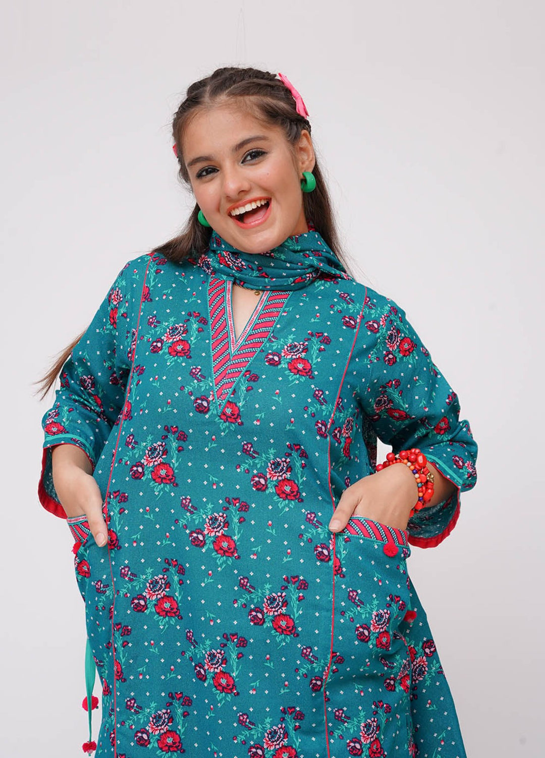 Winter Fall by Senorita Girls RTW Printed Karandi 3 Piece Suit GAD-03635 Casual Collection