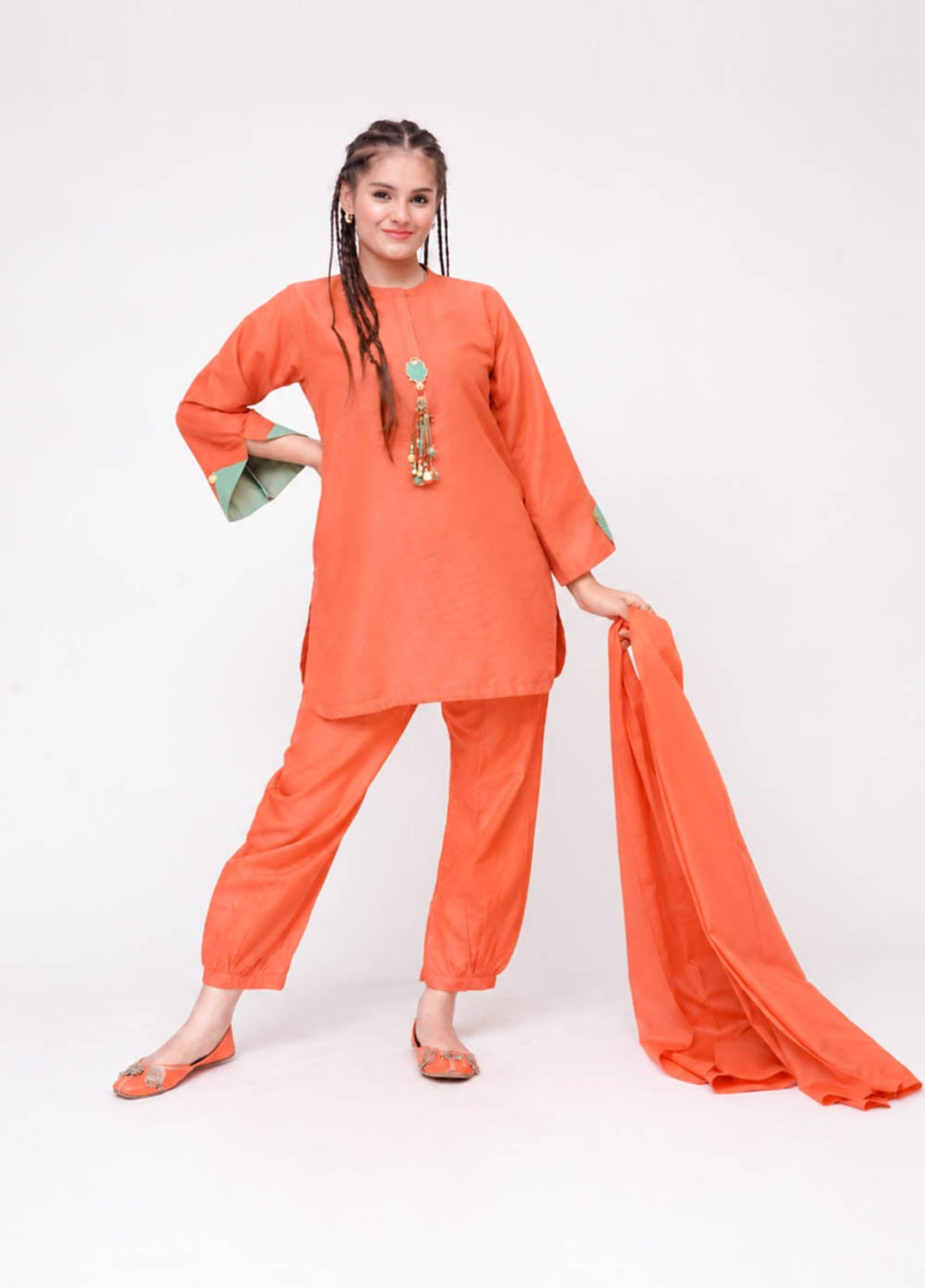 Winter Fall by Senorita Girls RTW Printed Karandi 3 Piece Suit GAD-03609 Casual Collection