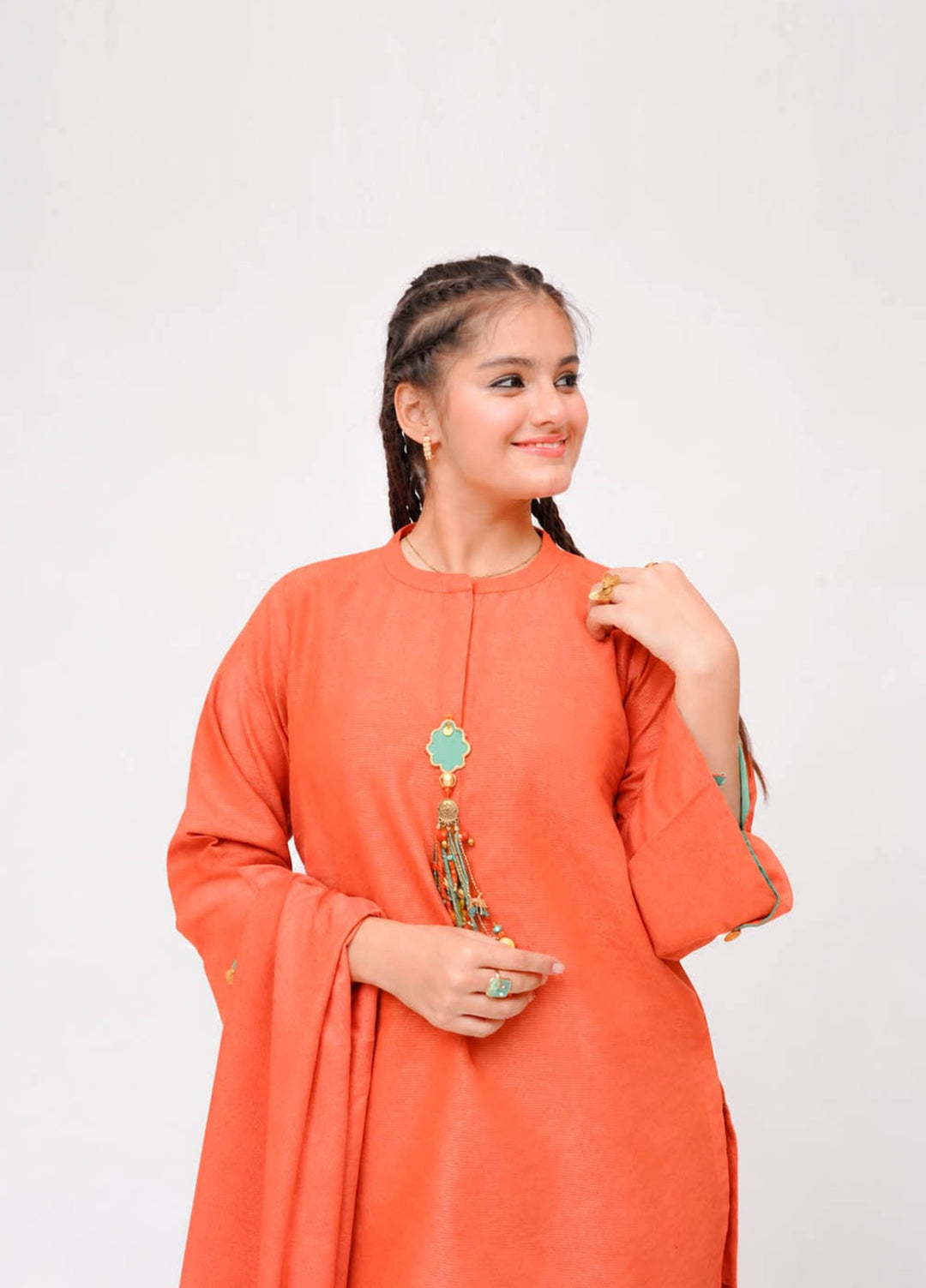 Winter Fall by Senorita Girls RTW Printed Karandi 3 Piece Suit GAD-03609 Casual Collection