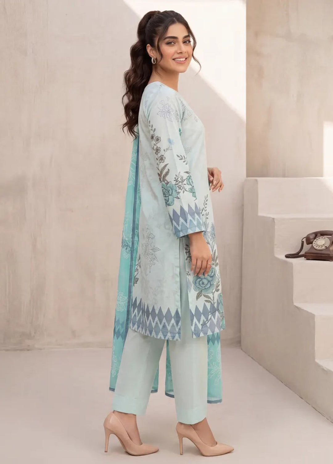 Salitex Unstitched Printed Cambric 3 Piece Suit SUNS8HA1001 Casual Collection