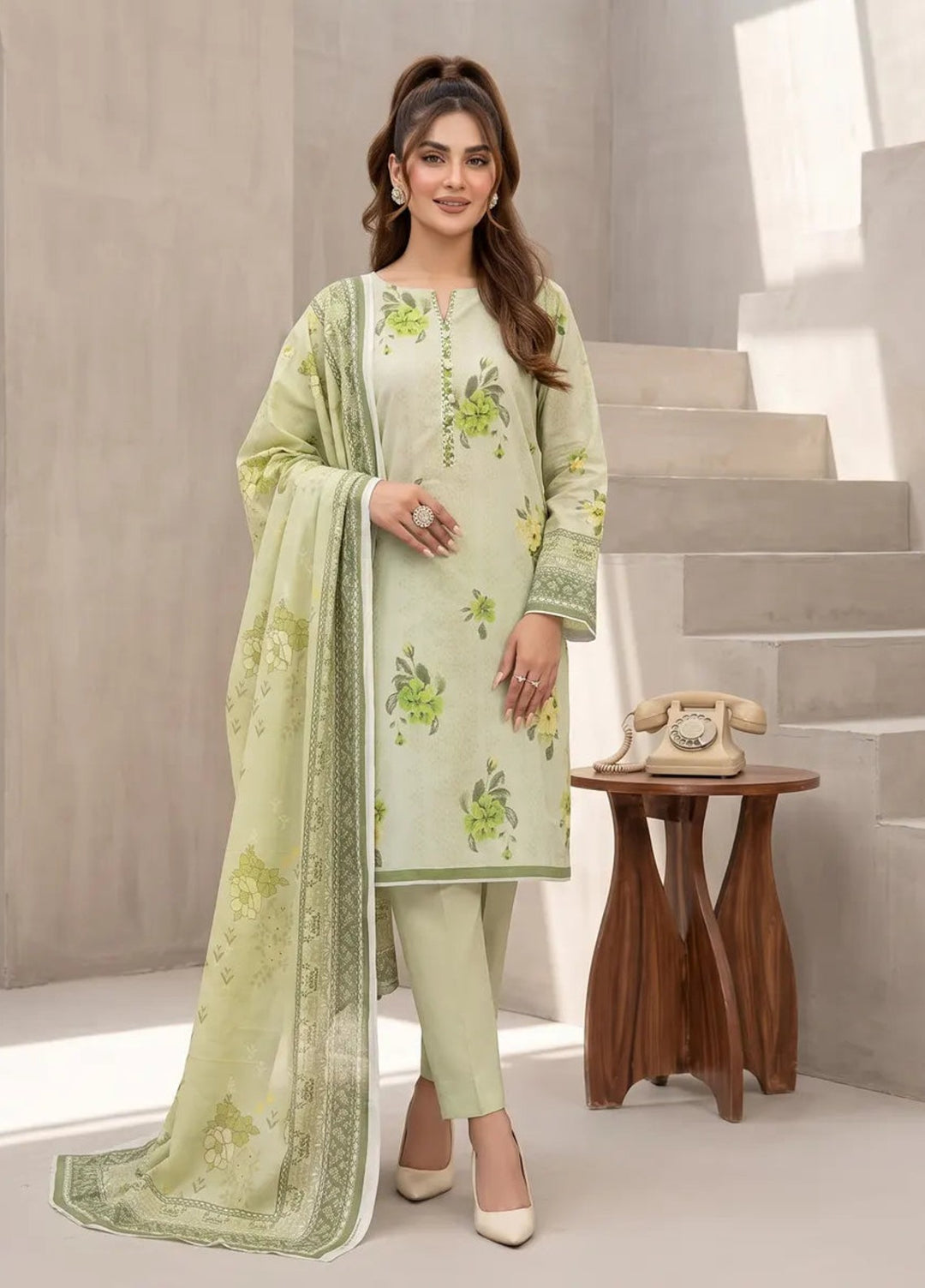Salitex Unstitched Printed Cambric 3 Piece Suit SUNS8HA1005 Casual Collection