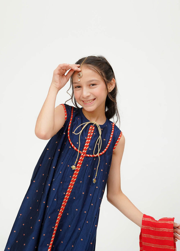 Senorita Girls RTW Embroidered Viscose 3 Piece Suit KDD-03678 Winter Collection