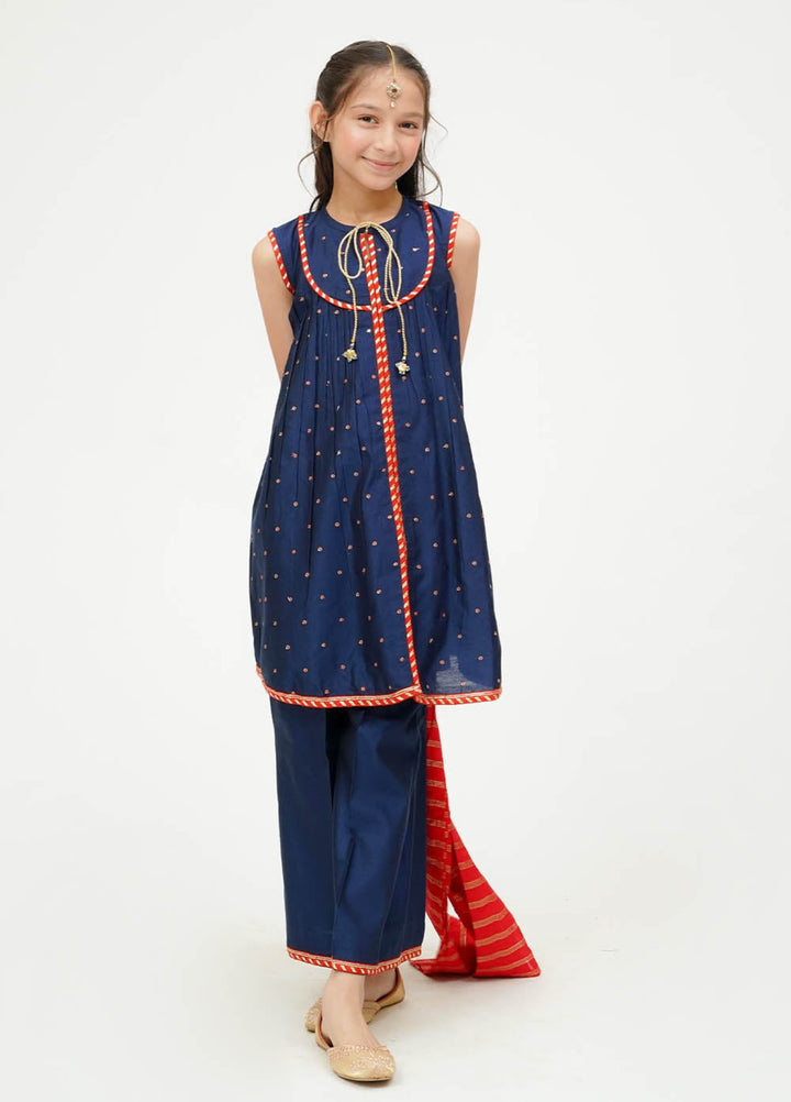 Senorita Girls RTW Embroidered Viscose 3 Piece Suit KDD-03678 Winter Collection