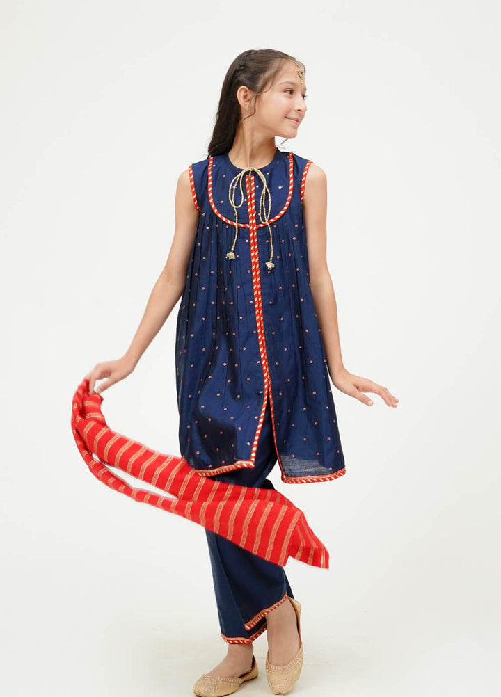 Senorita Girls RTW Embroidered Viscose 3 Piece Suit KDD-03678 Winter Collection