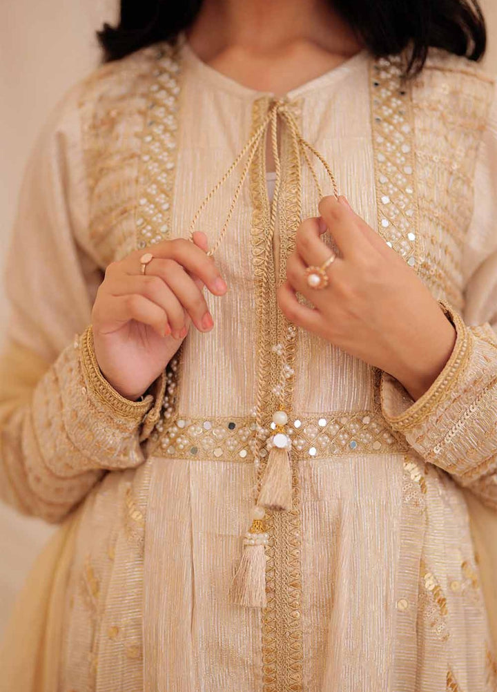 Senorita Girls RTW Embroidered Zari 3 Piece Suit GDD-02371 Winter Collection