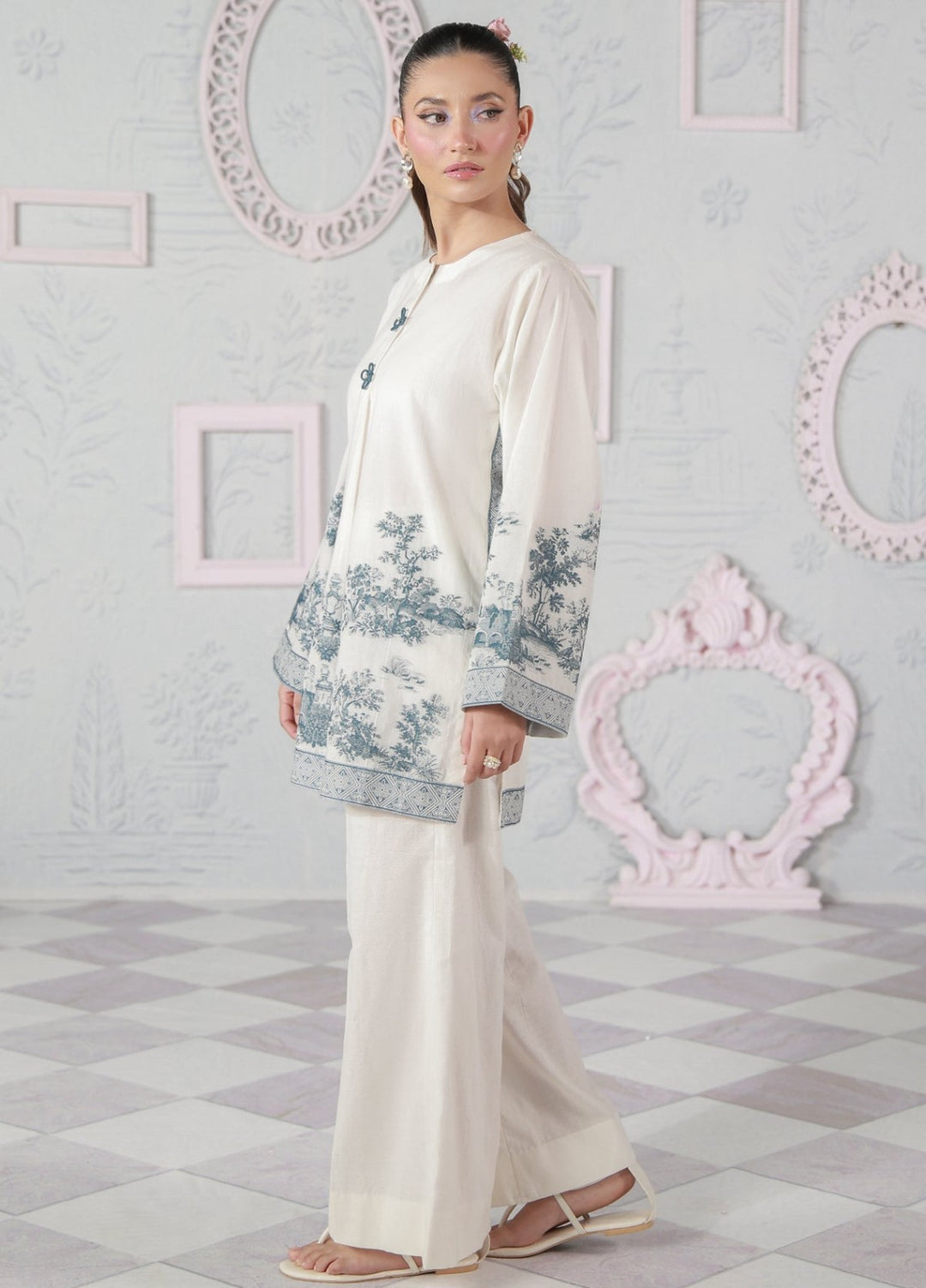 Sahar Women RTW Embroidered Jacquard 2 Piece Suit Toile Charm Casual Collection