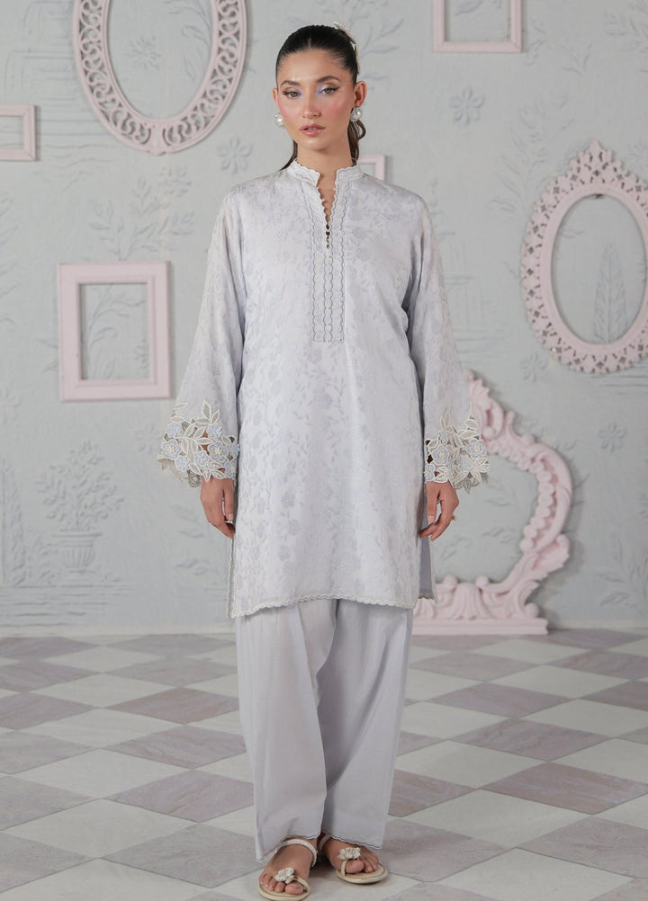 Sahar Women RTW Embroidered Jacquard 2 Piece Suit Bluebell Casual Collection