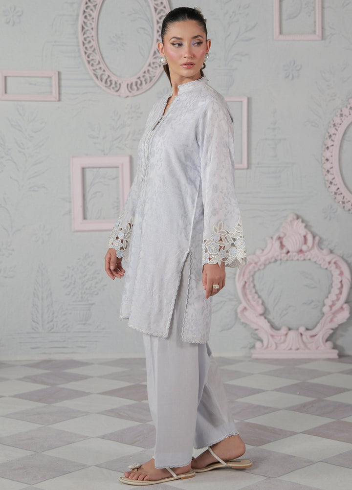 Sahar Women RTW Embroidered Jacquard 2 Piece Suit Bluebell Casual Collection