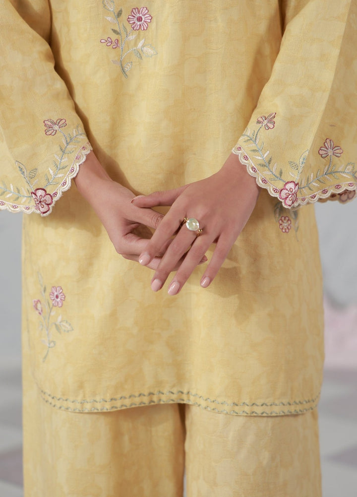 Sahar Women RTW Embroidered Jacquard 2 Piece Suit Sunshine Casual Collection