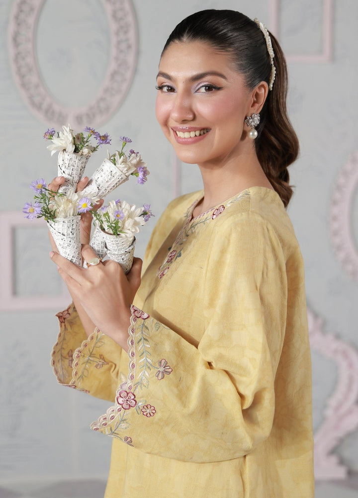 Sahar Women RTW Embroidered Jacquard 2 Piece Suit Sunshine Casual Collection
