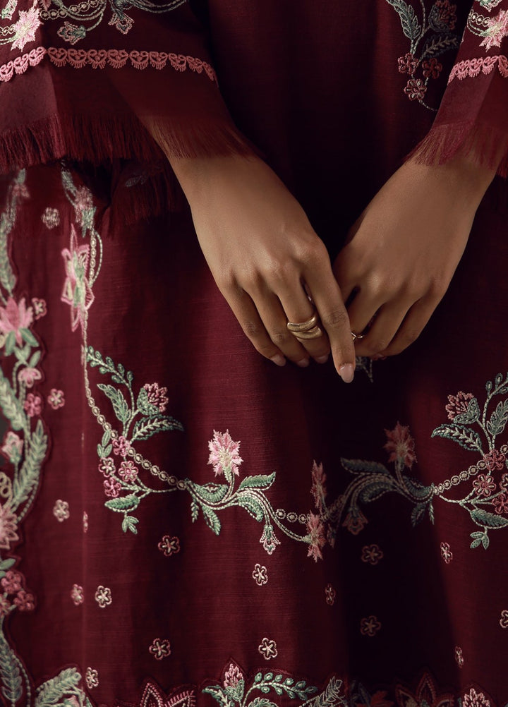 Sahar Unstitched Embroidered Khaddar 3 Piece Suit Afsana Winter Collection