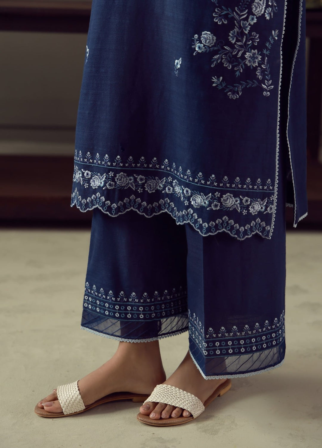 Sahar Unstitched Embroidered Khaddar 3 Piece Suit Aurelia Winter Collection