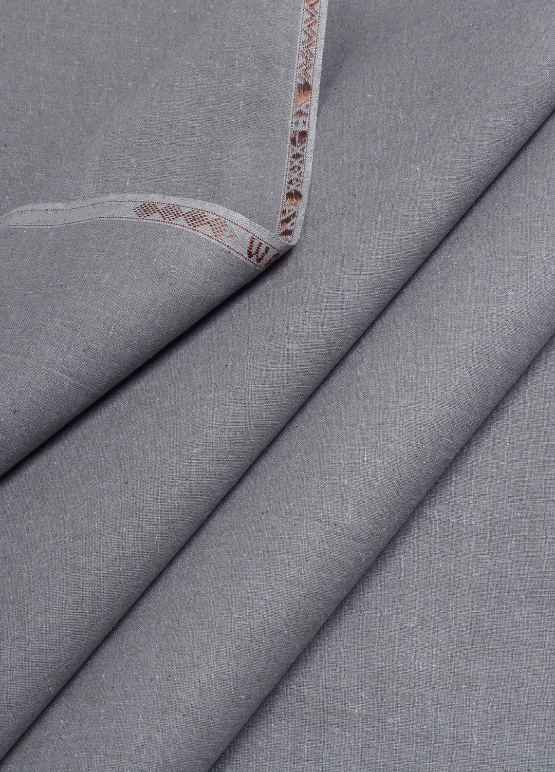 Wasaya by Fabrich Men Unstitched Embroidered Khaddar 2 Piece Suit Grey Winter Collection