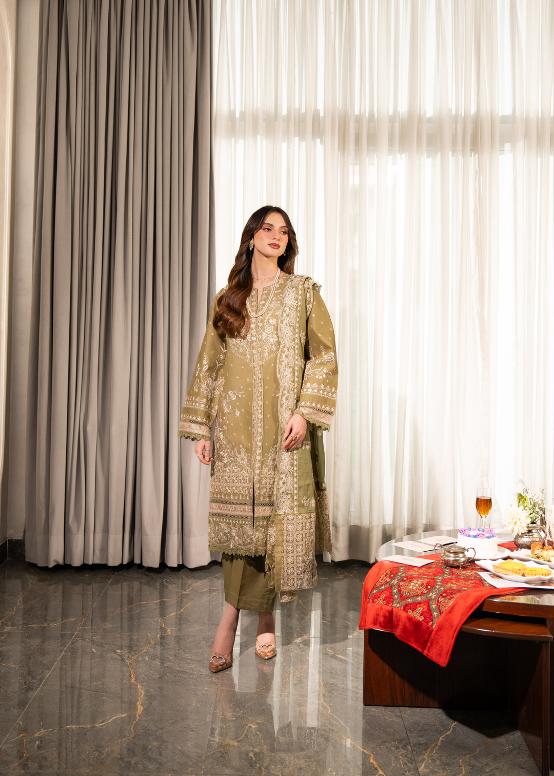 Aria By Meerak RTW Embroidered Lawn 3 Piece Suit Ayaal Festive Collection