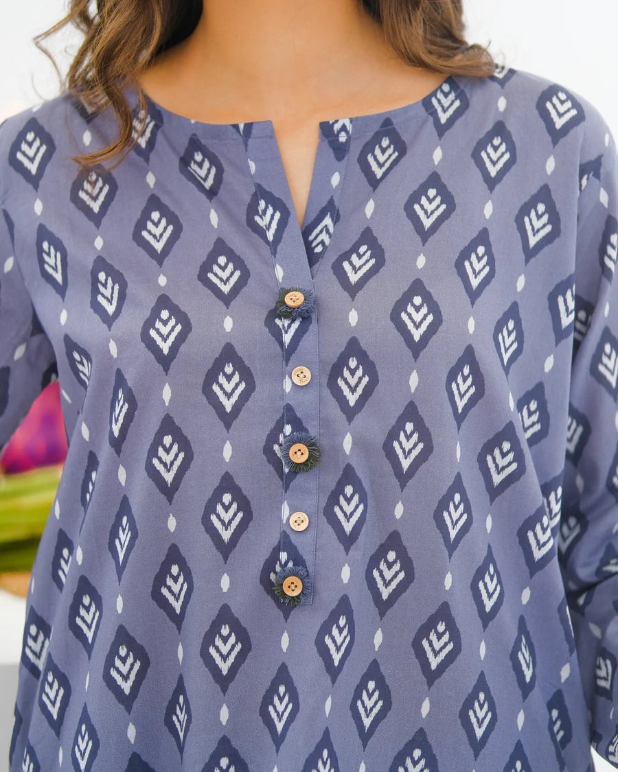 Dhaga Women Pret Printed 2 Piece Lawn Matching Separate FW24DSP0017 - Summer Collection