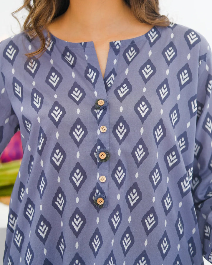 Dhaga Women Pret Printed 2 Piece Lawn Matching Separate FW24DSP0017 - Summer Collection